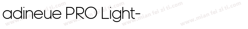 adineue PRO Light字体转换